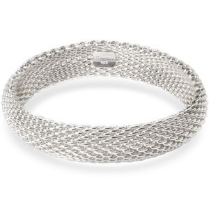 Tiffany Somerset Silver Mesh Bangle Bracelet